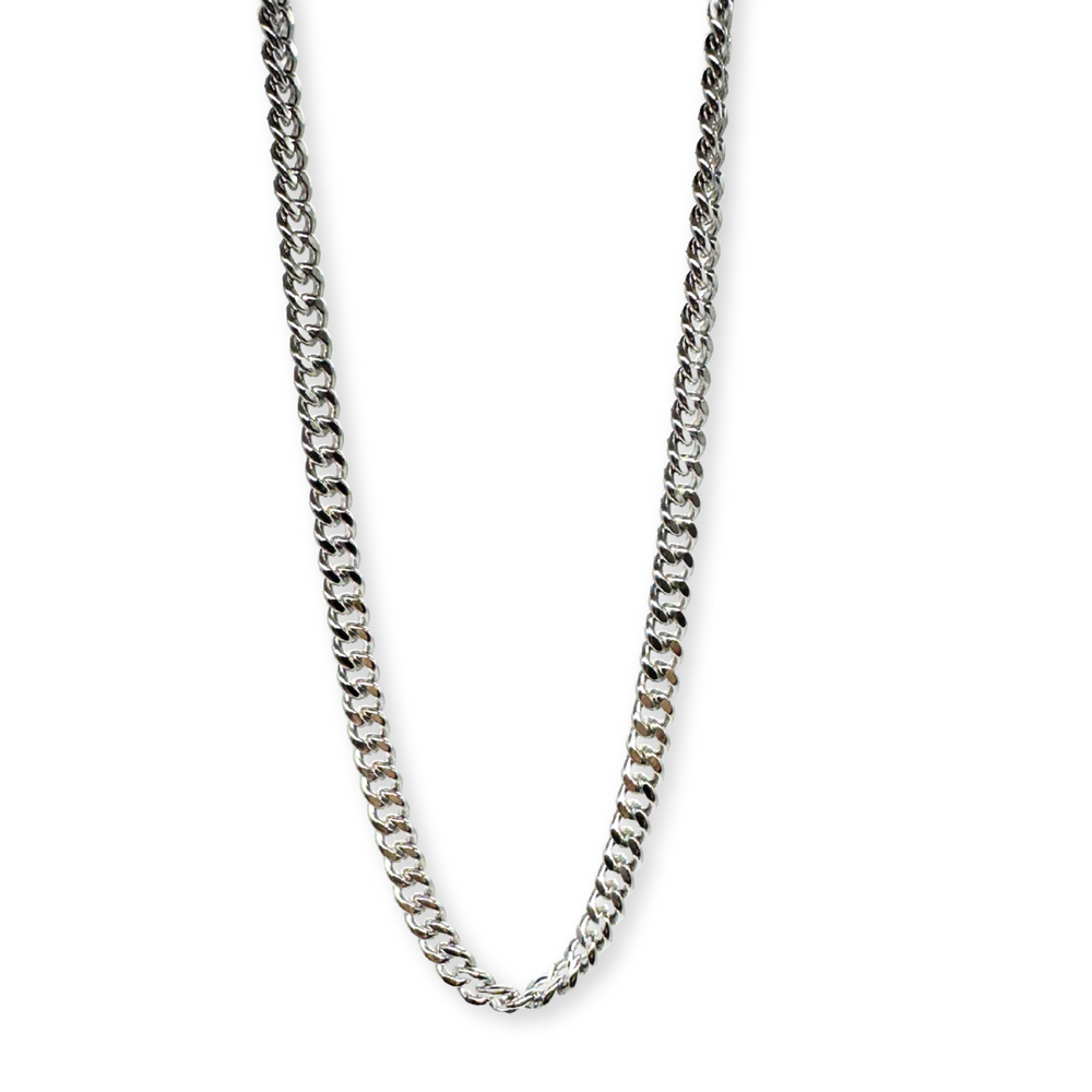 Cadena Silver Cuban 5mm Plata 925