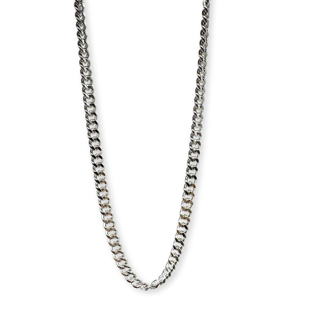 Cadena Silver Cuban 5mm Plata 925