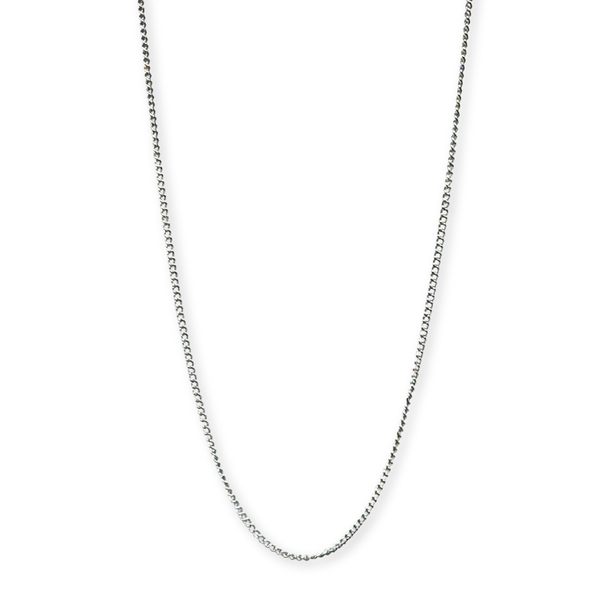 Cadena plata 925 hombre curb fina 1mm 50cm New Concept Chile Silver Curb