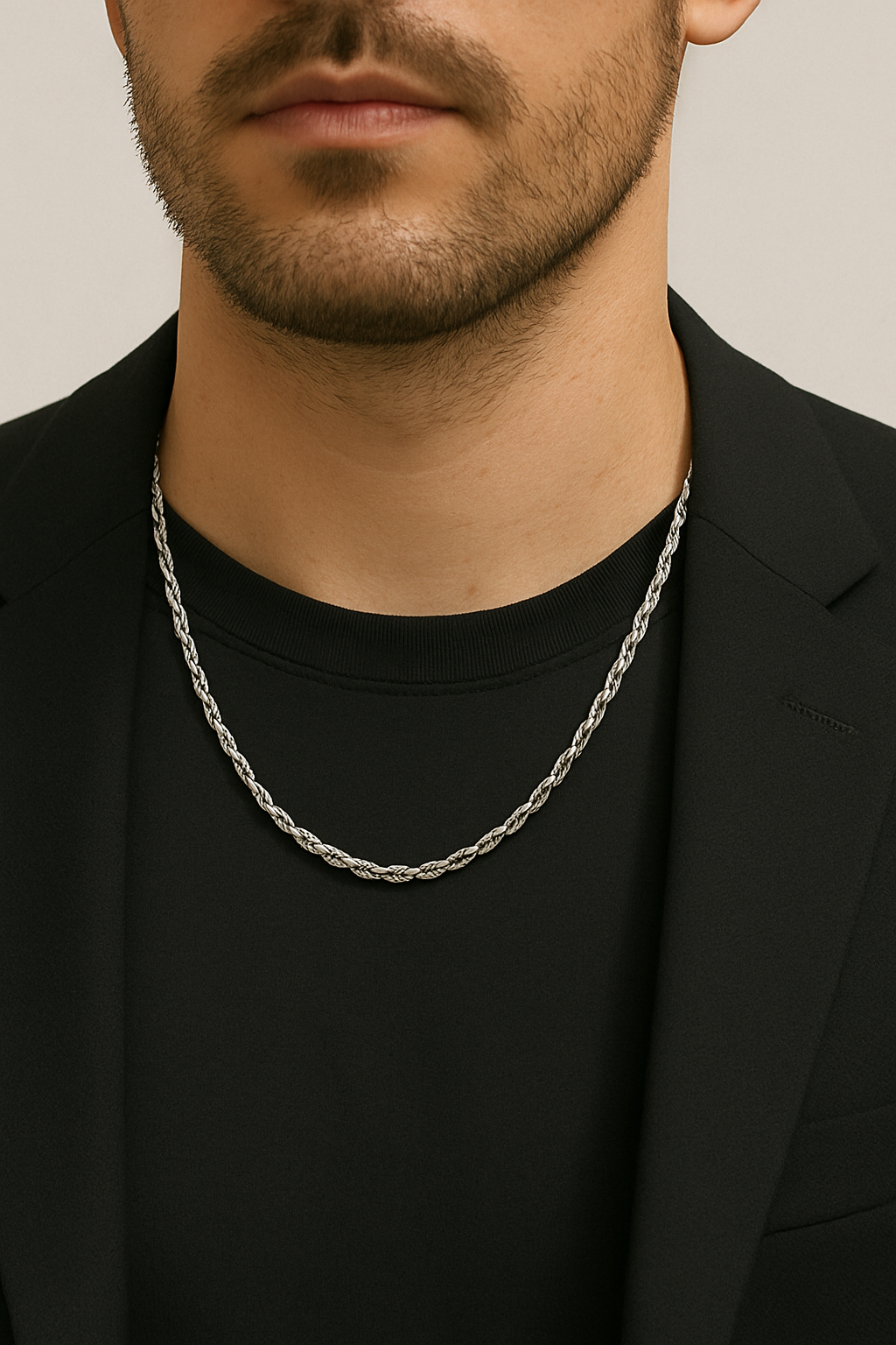 Cadena Rope 3mm Silver