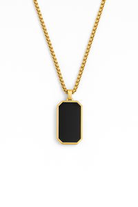 Collar Eclipse Dorado + Pulsera Rope 3mm Gold