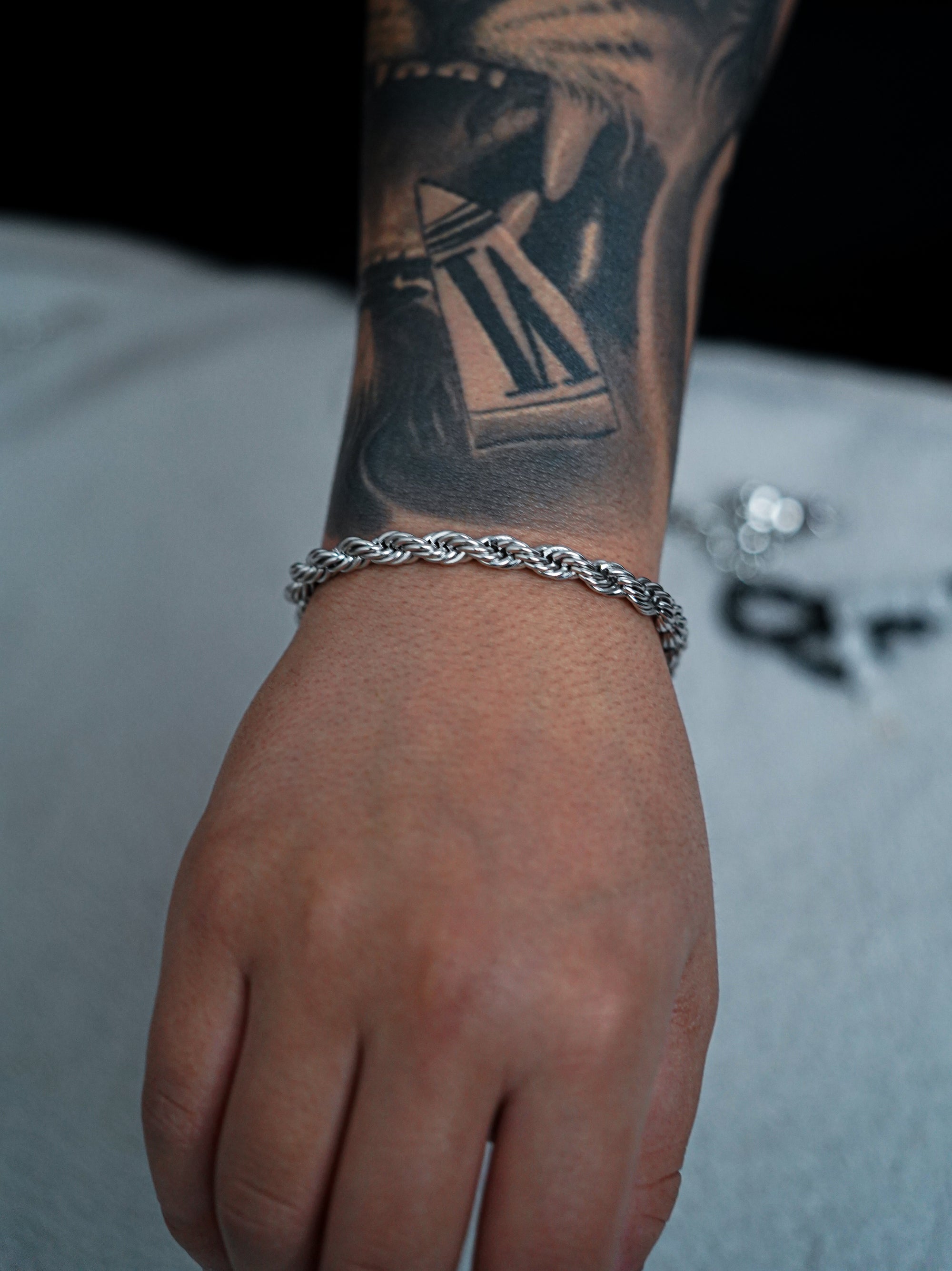 Pulsera Braid Silver 6mm