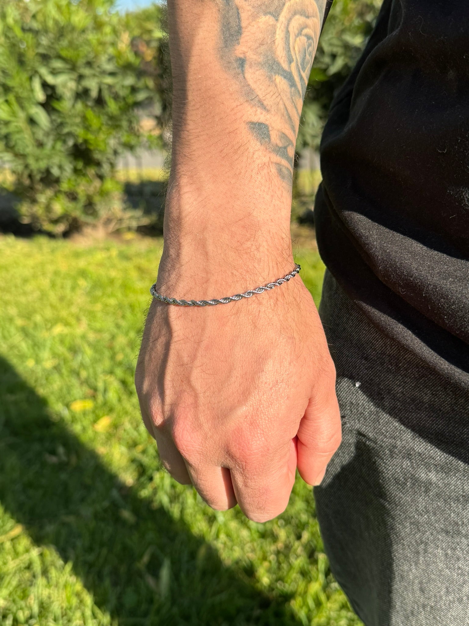 Pulsera Rope 3mm Silver