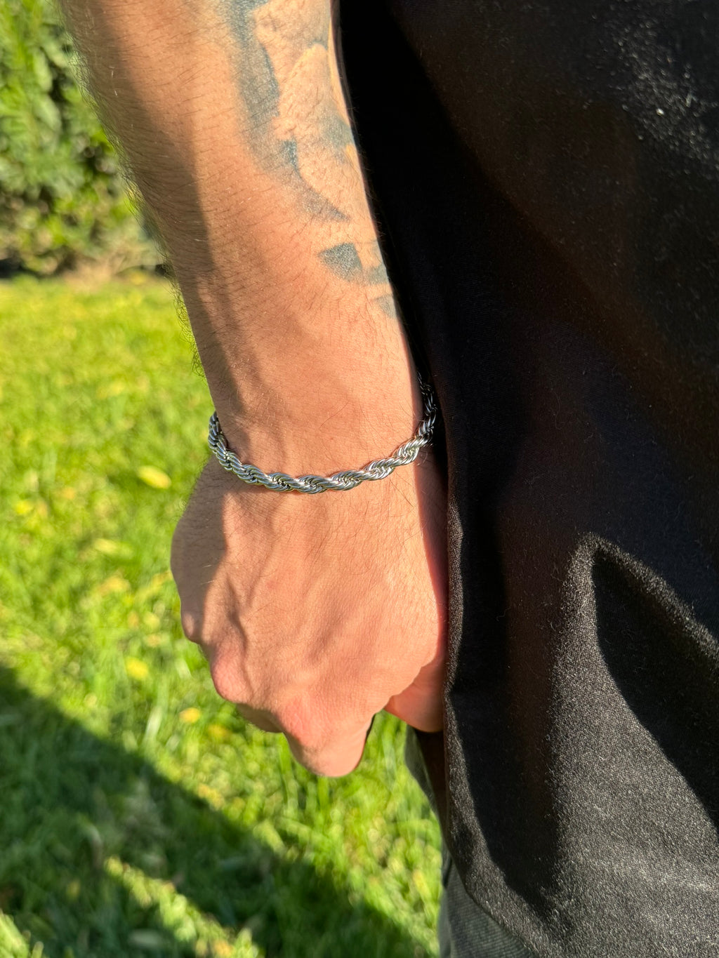 Pulsera Braid Silver 6mm