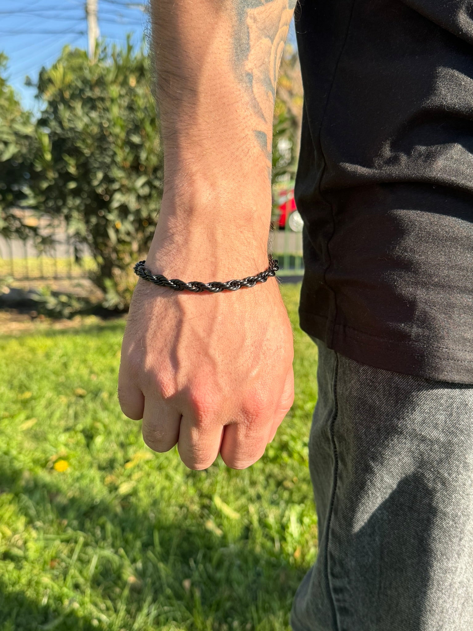 Pulsera Braid Black 6mm