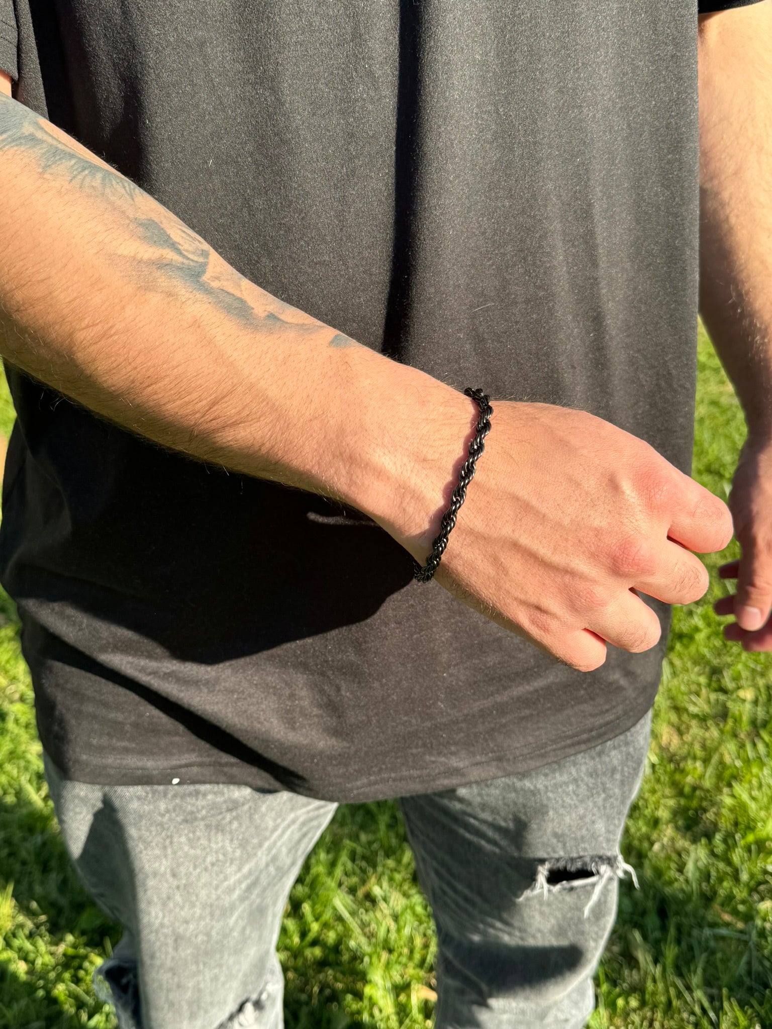 Pulsera Braid Black 6mm