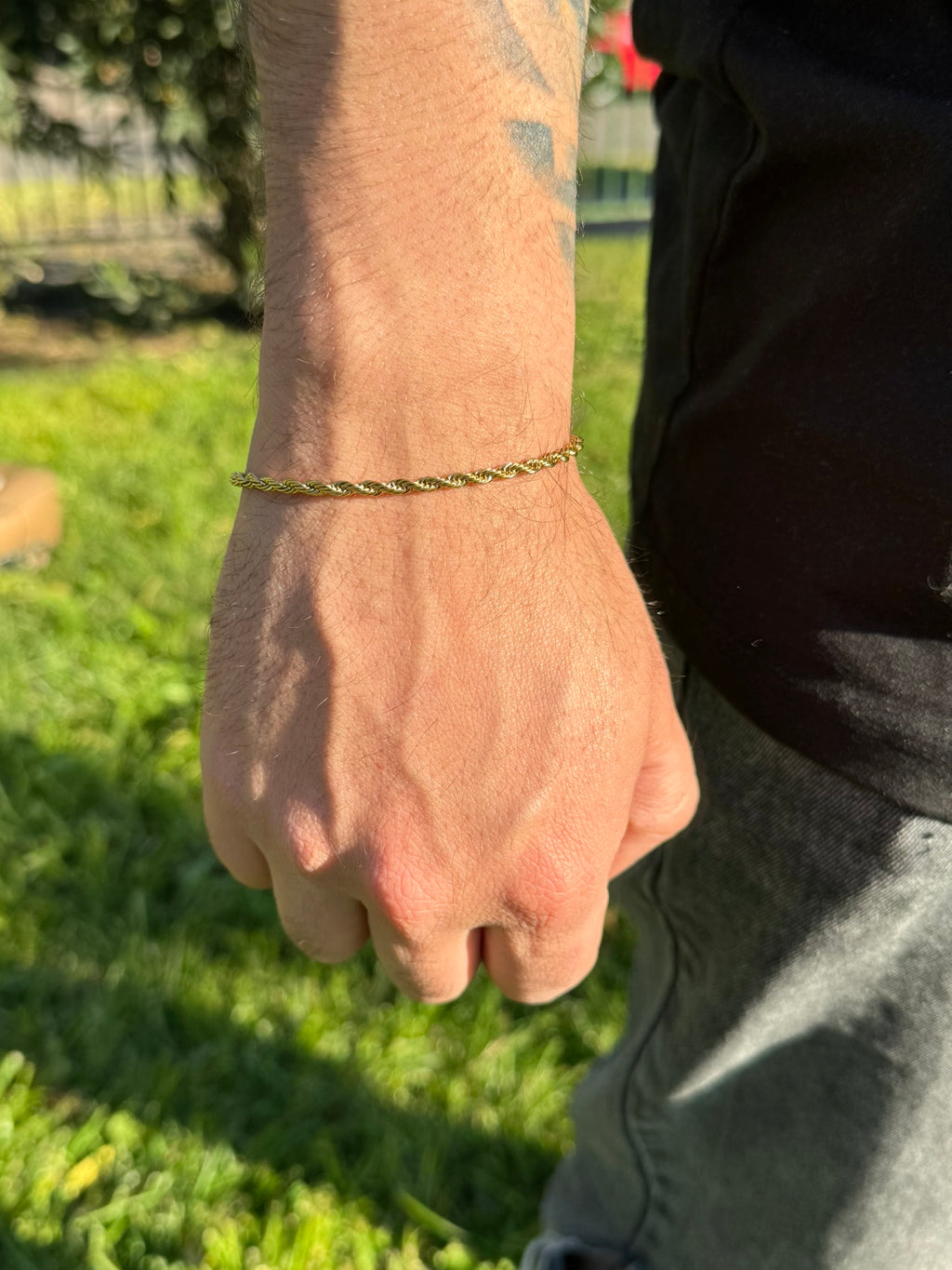 Pulsera Rope 3mm Gold