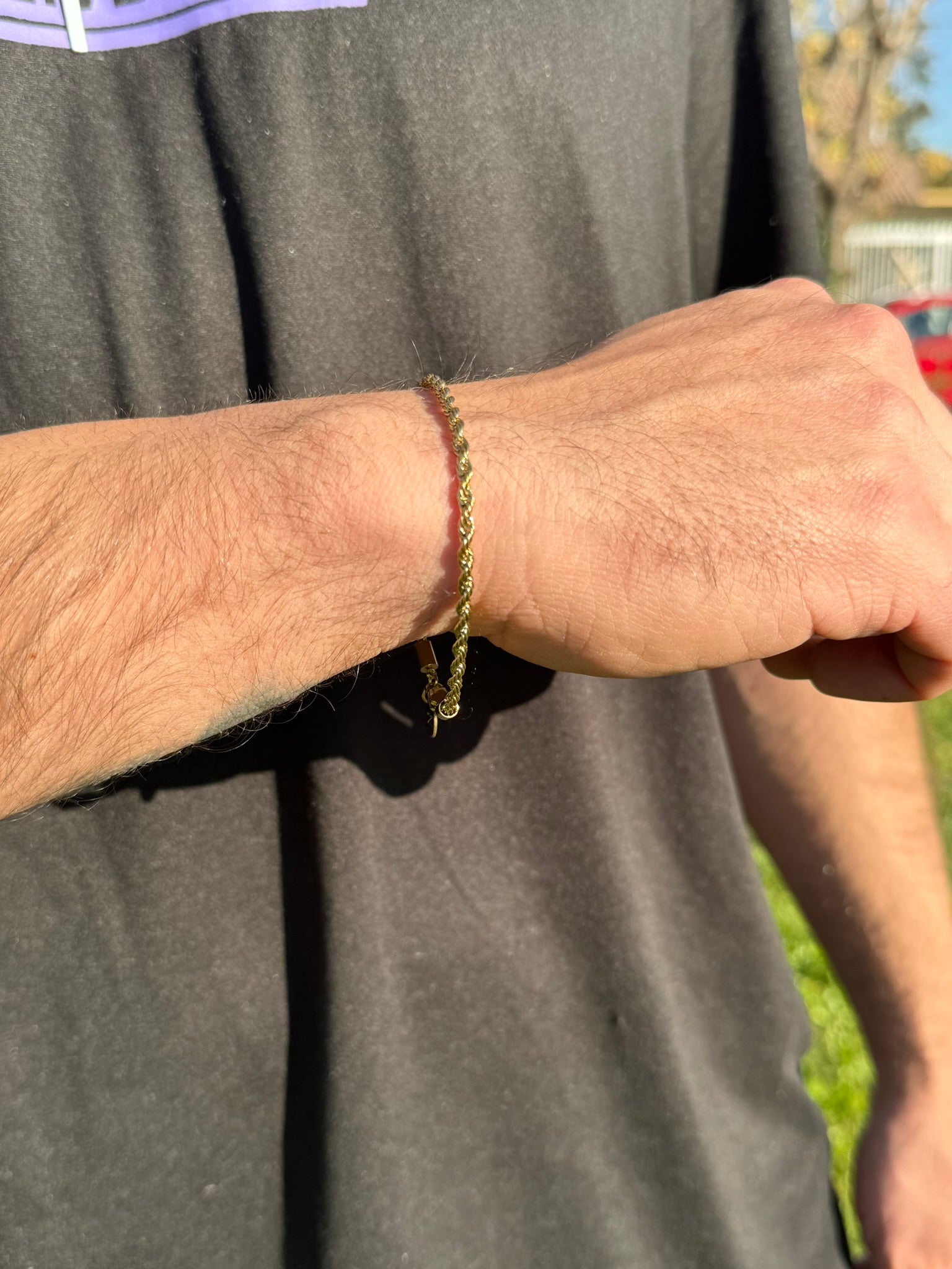 Pulsera Rope 3mm Gold