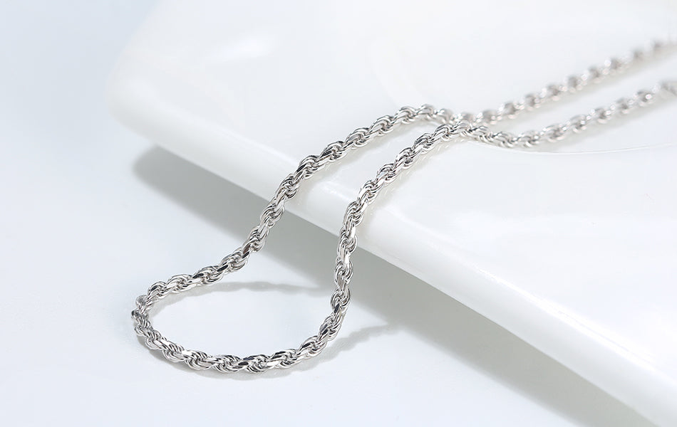 Cadena Silver Rope Plata 925