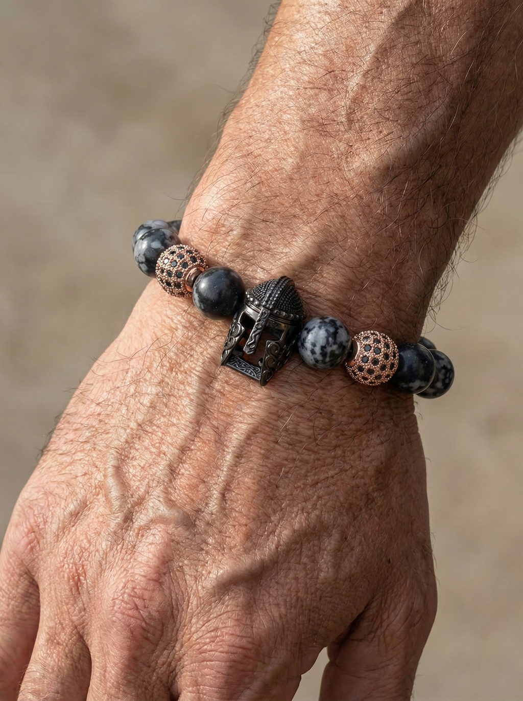 Pulsera Dark Aurora obsidiana lifestyle muñeca hombre New Concept Chile