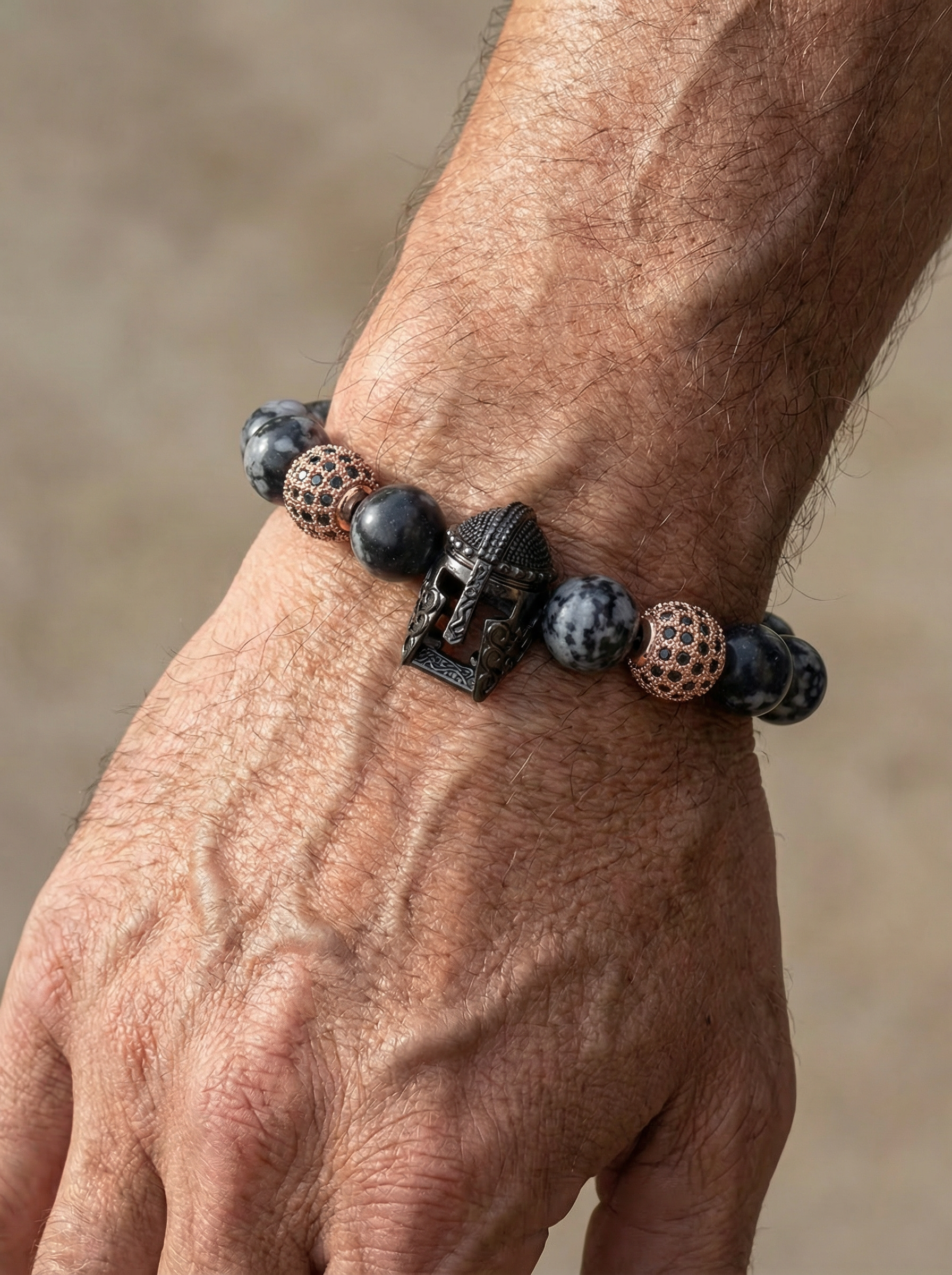 Pulsera Dark Aurora obsidiana lifestyle muñeca hombre New Concept Chile