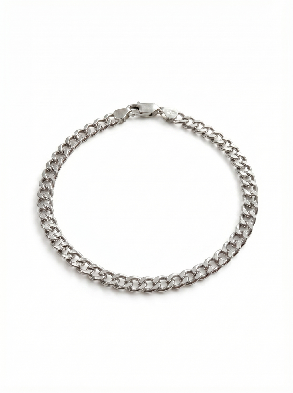 Pulsera hombre plata 925 cubana 5mm eslabones New Concept Chile Silver Cuban