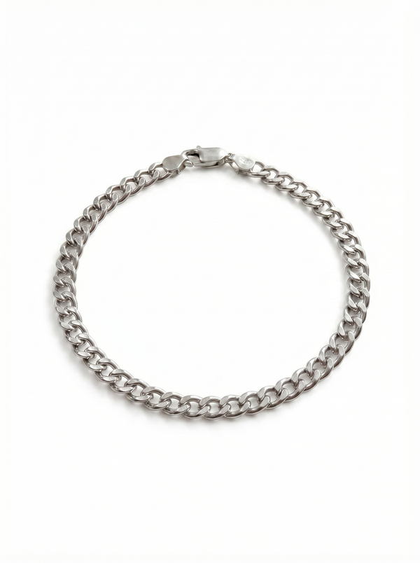 Pulsera hombre plata 925 cubana 5mm eslabones New Concept Chile Silver Cuban