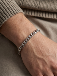 Pulsera Silver Cuban Plata 925