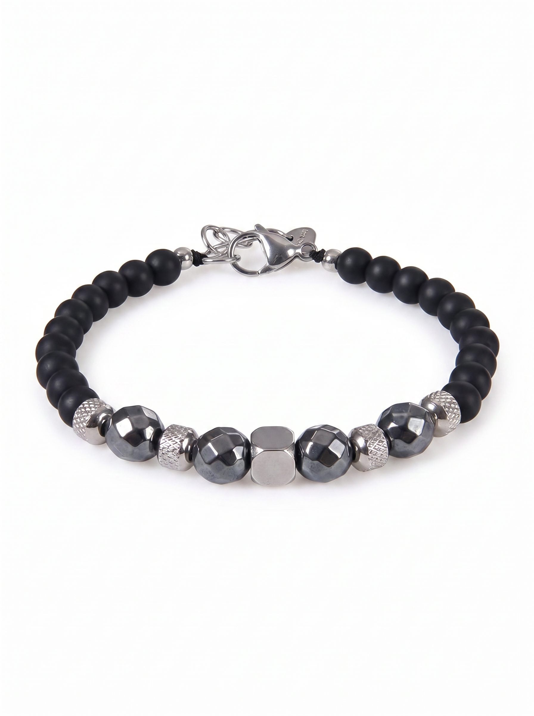 Pulsera Balance Line ágata negra lifestyle muñeca hombre New Concept Chile