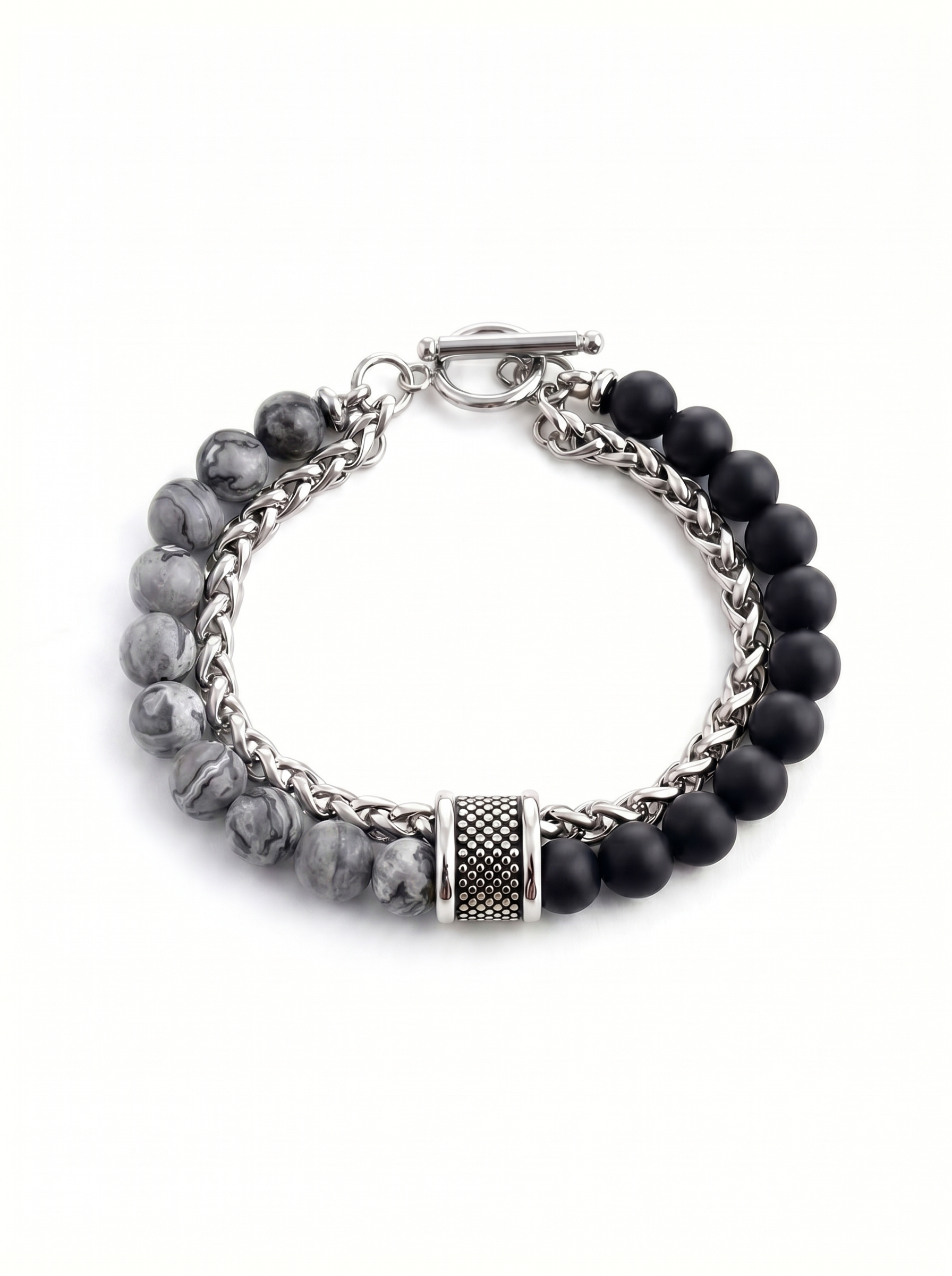 Pulsera Magnum piedras y acero lifestyle muñeca hombre New Concept Chile
