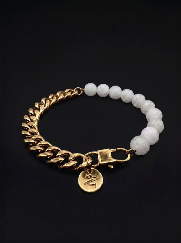 Pulsera Chain & Stone Gold