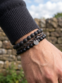 Pulsera Braid Black 6mm