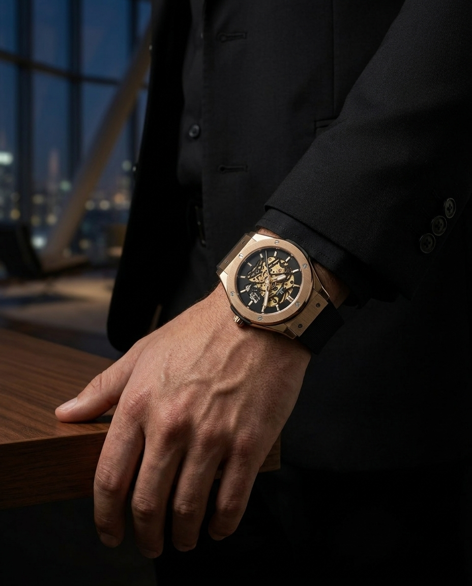 Reloj New Concept ThriveX Golden - Vista frontal