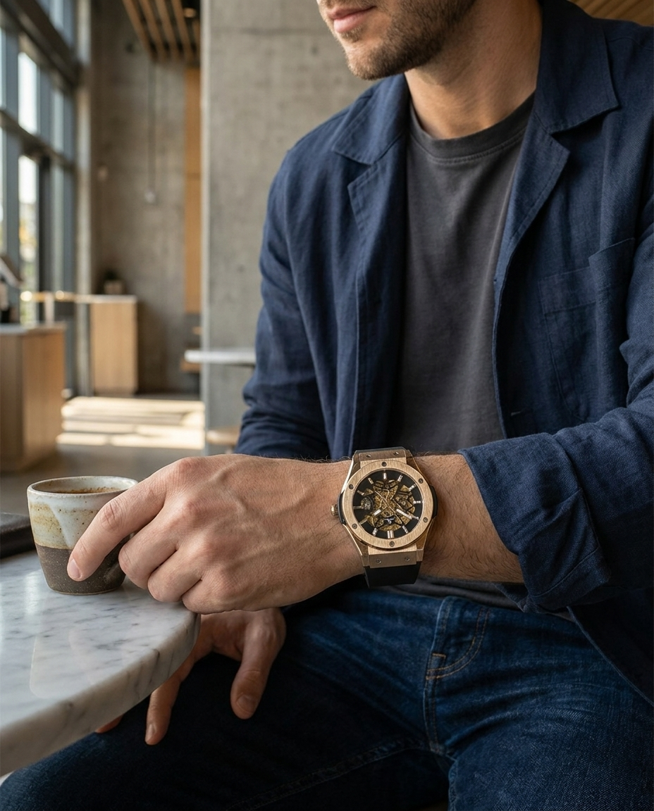 Reloj New Concept ThriveX Golden - Lifestyle