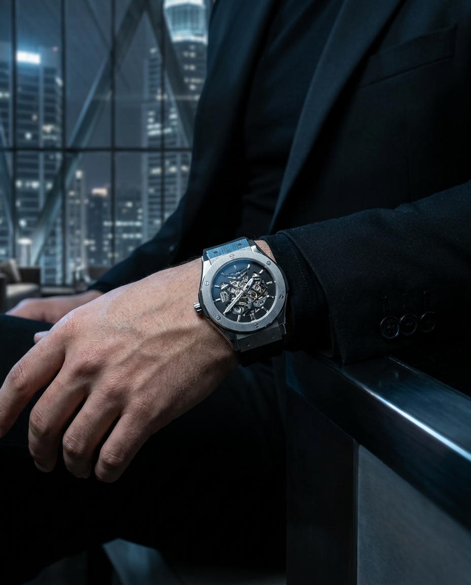Reloj New Concept ThriveX Silver - Lifestyle ciudad noche