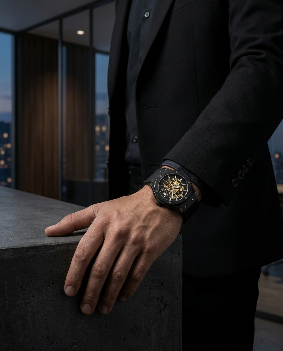 Reloj New Concept ThriveX Black - Lifestyle noche