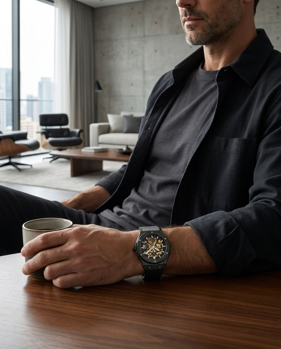 Reloj New Concept ThriveX Black - Lifestyle departamento