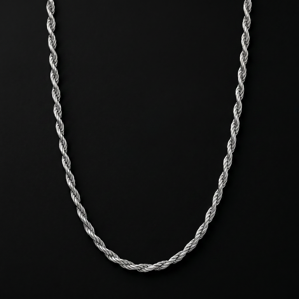Cadena Rope 3mm Silver