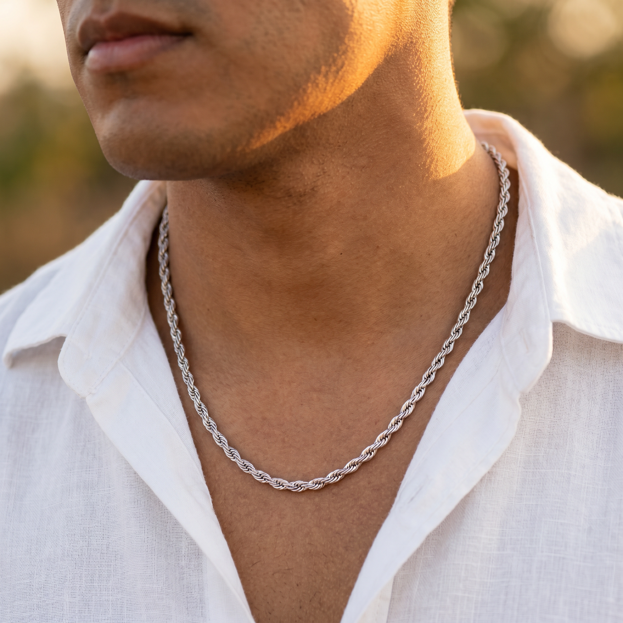 Cadena Rope 3mm Silver
