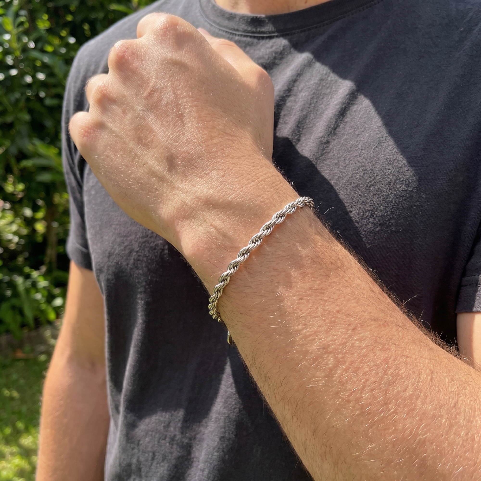Pulsera Braid Silver 6mm