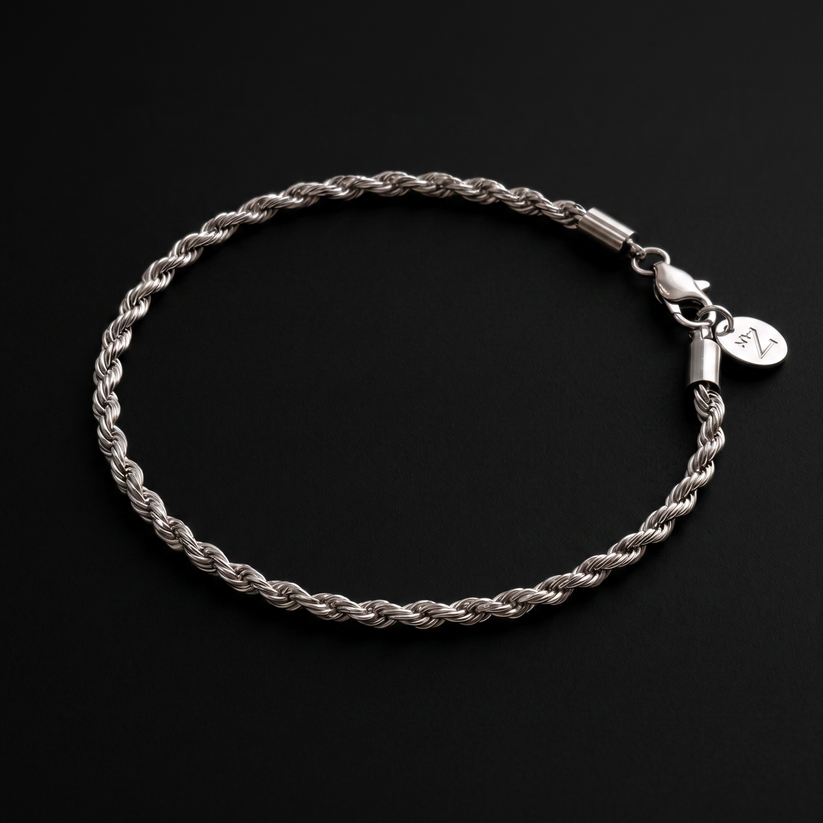 Pulsera Rope 3mm Silver