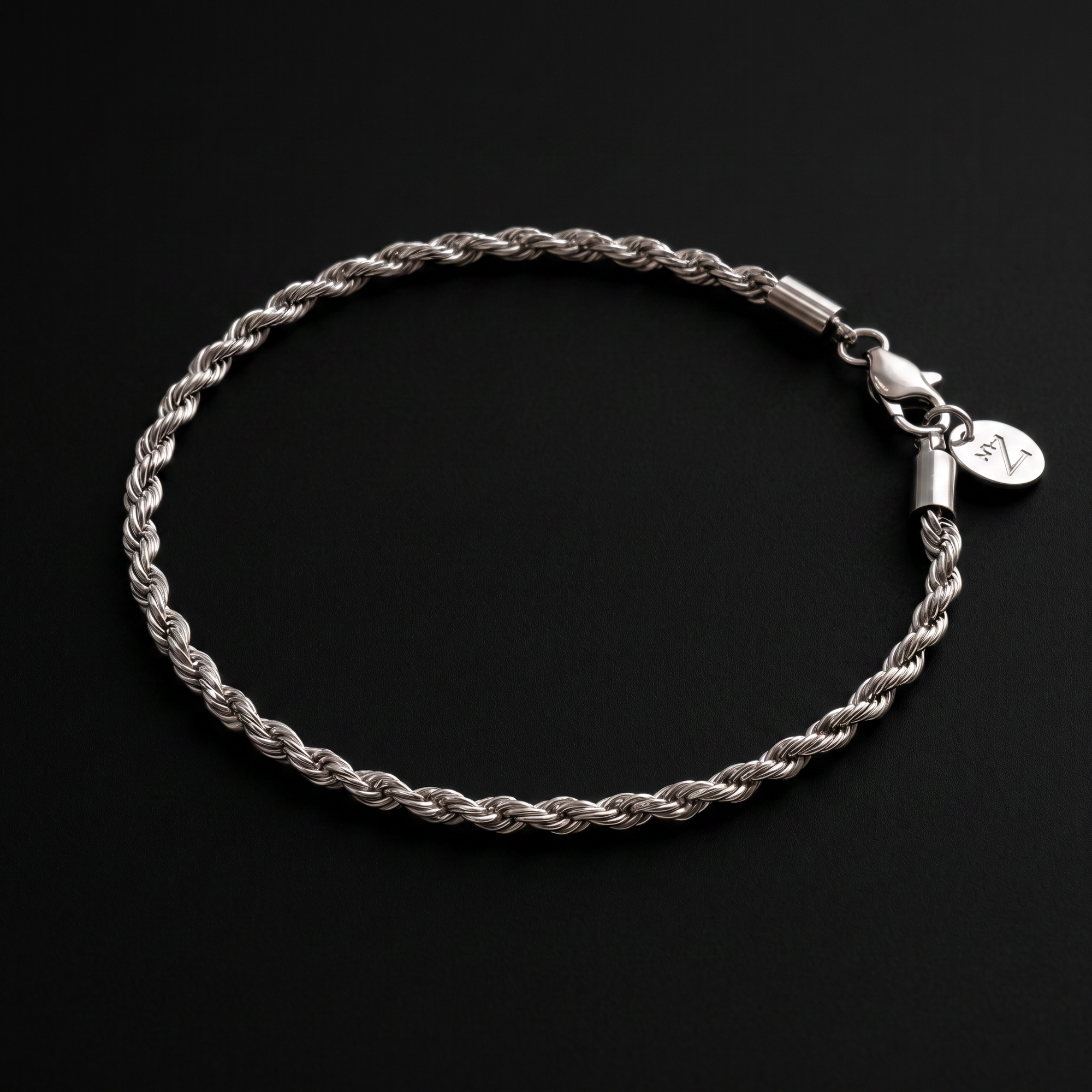 Pulsera Rope 3mm Silver