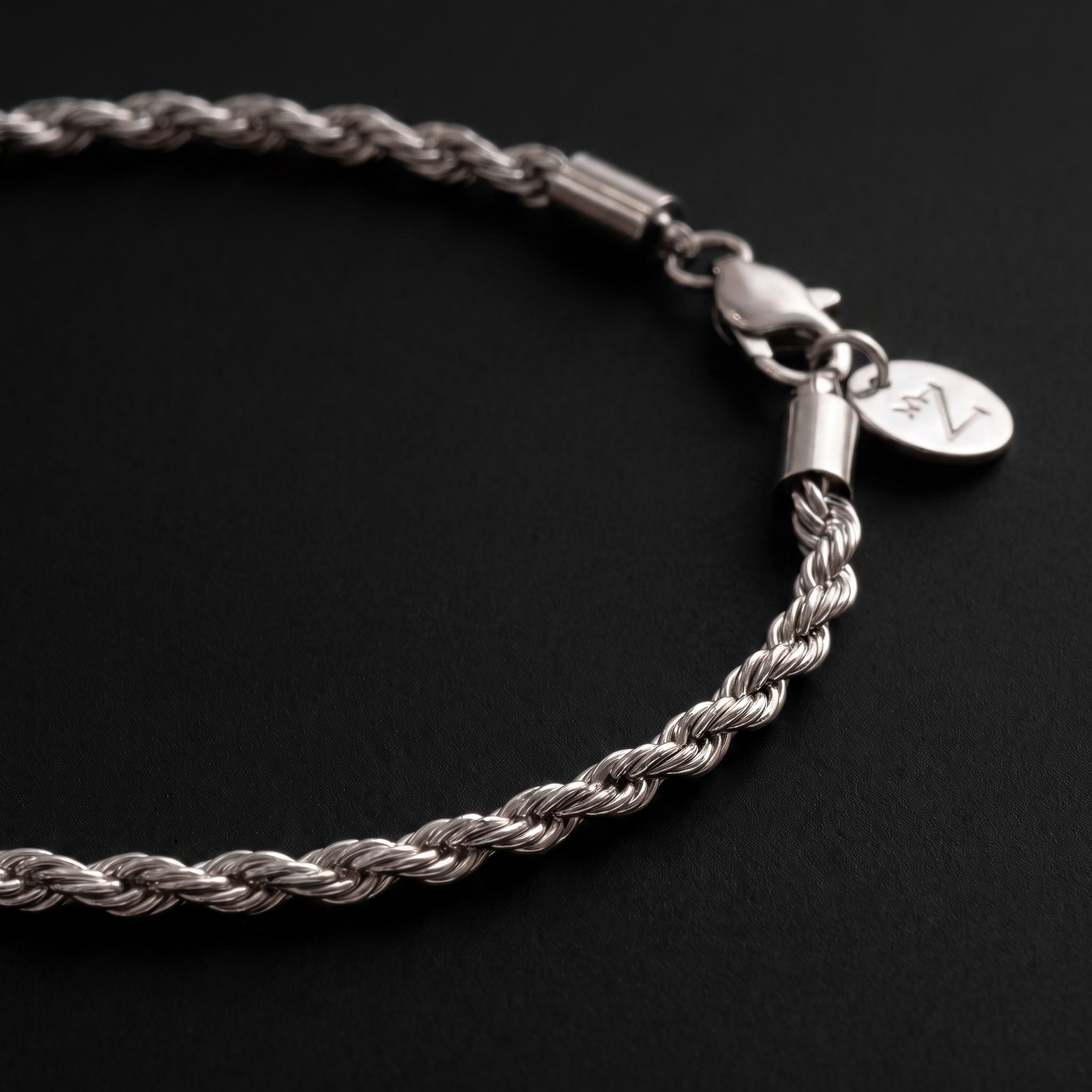 Pulsera Rope 3mm Silver