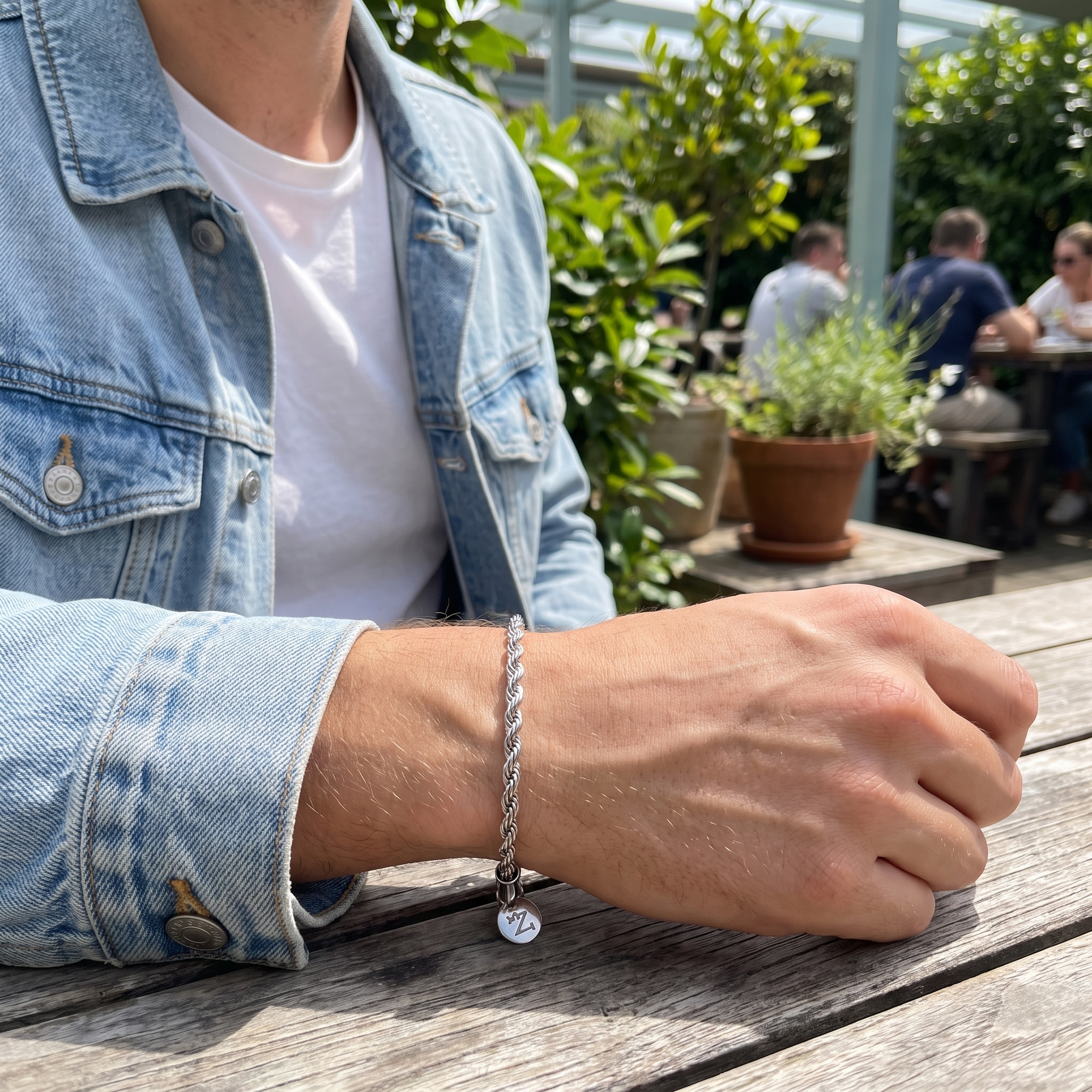 Pulsera Rope 3mm Silver