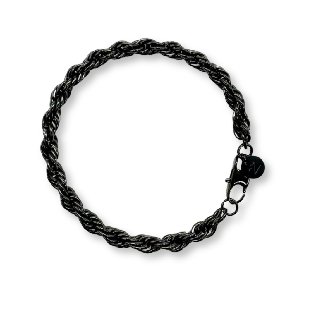 Pulsera Braid Black 6mm