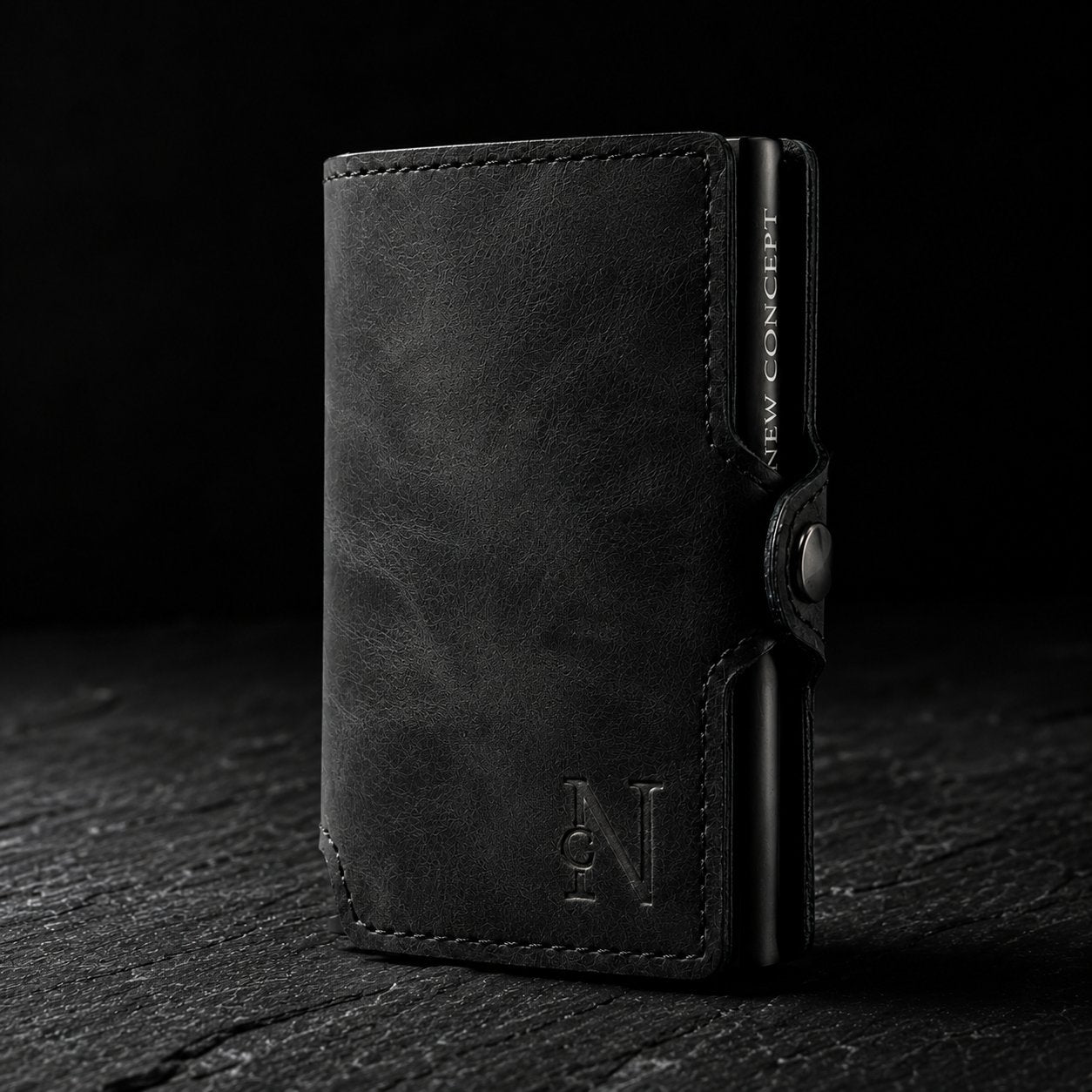 Billetera Woolrich Black - Tarjetas eyectadas