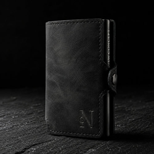 Billetera Woolrich Black - Tarjetas eyectadas